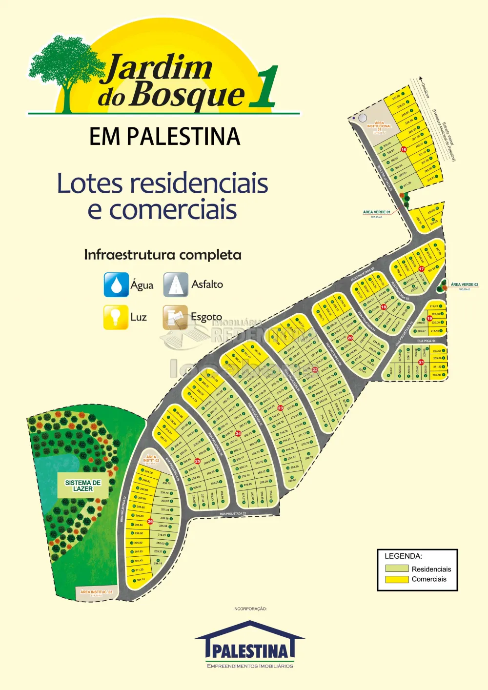 Comprar Terreno / Padrão em Palestina R$ 92.000,00 - Foto 1